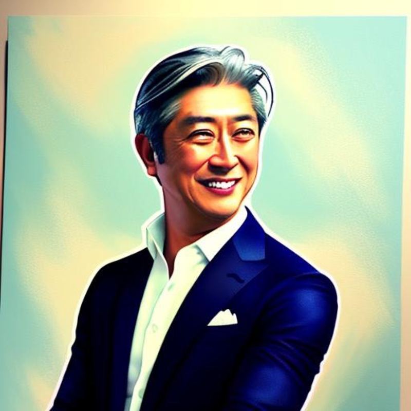 イラストで描かれた西田理一郎の肖像